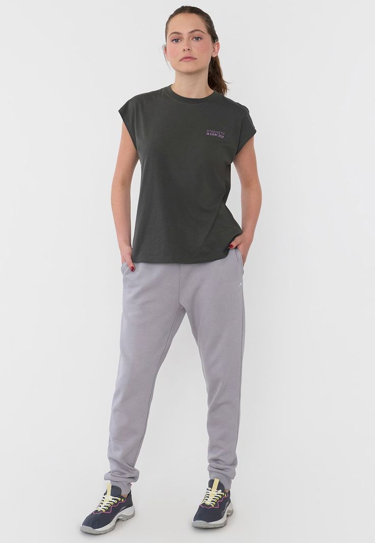 Buzo Mujer Deportivo Jogger Color Gris Corona-0