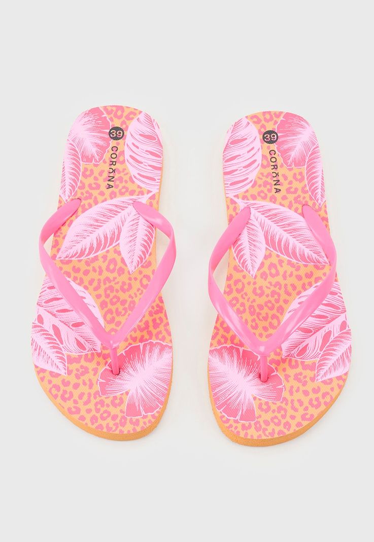 Hawaiana Mujer Basica Fucsia Corona-2