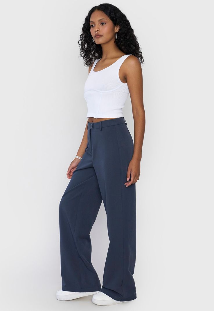 Pantalón Mujer Gris Sastrero Corona-3