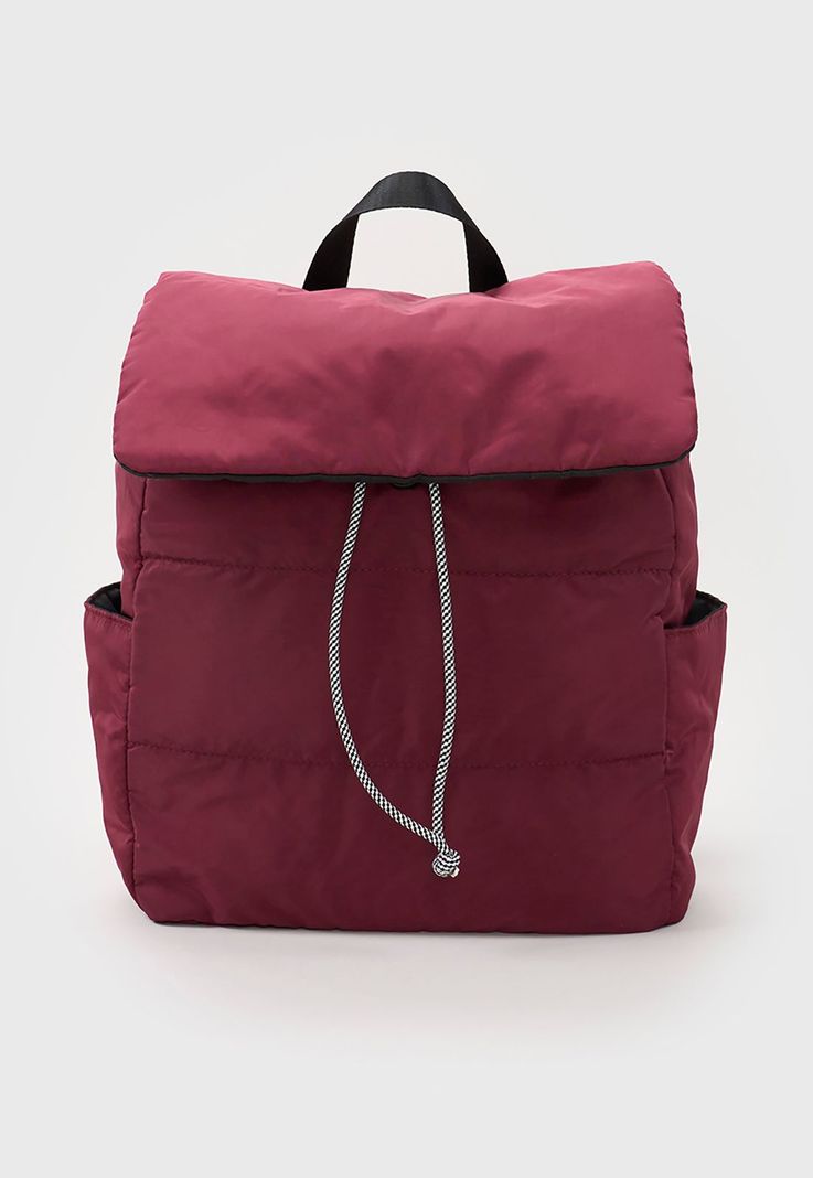 Mochila Mujer Nylon Burdeo Corona-0
