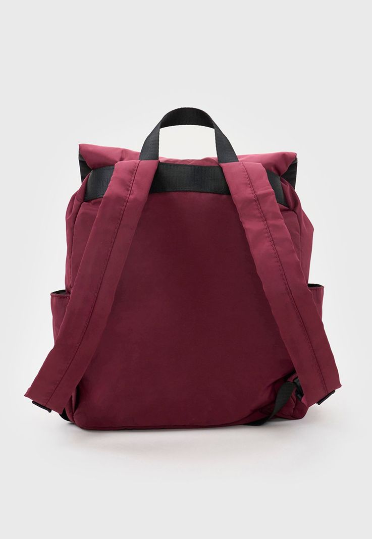 Mochila Mujer Nylon Burdeo Corona-1
