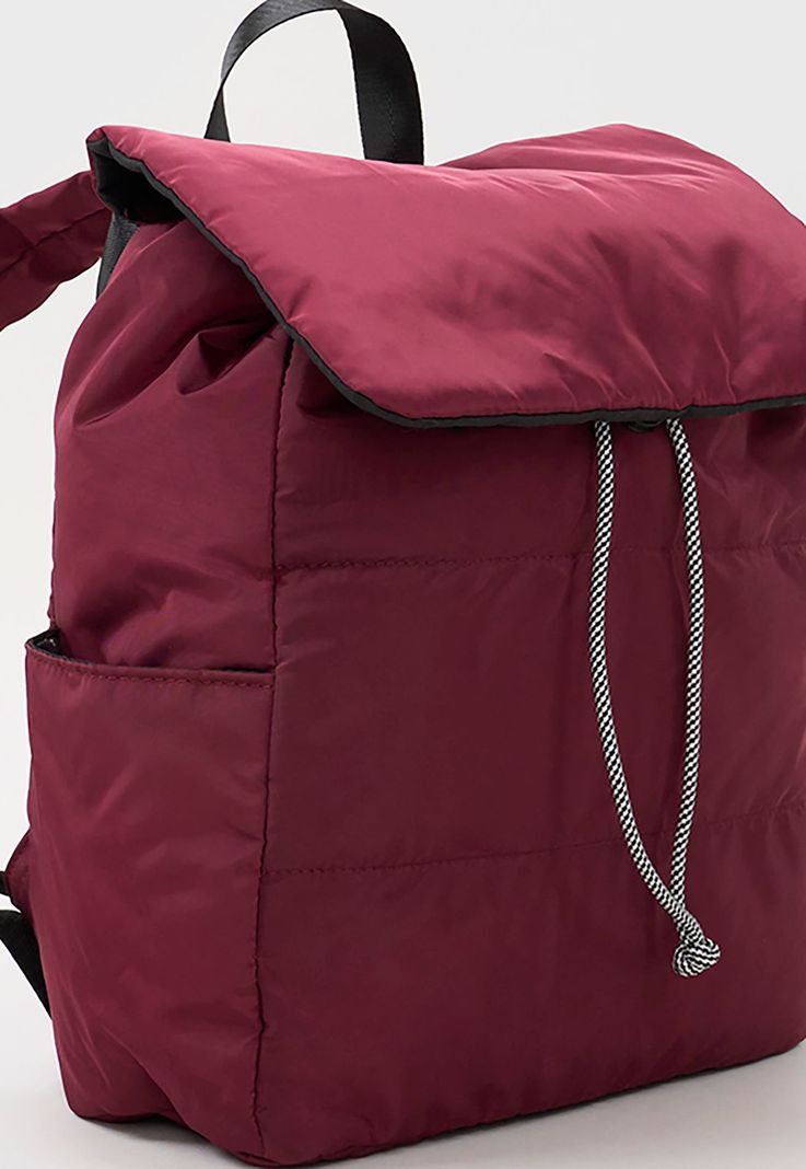 Mochila Mujer Nylon Burdeo Corona-2