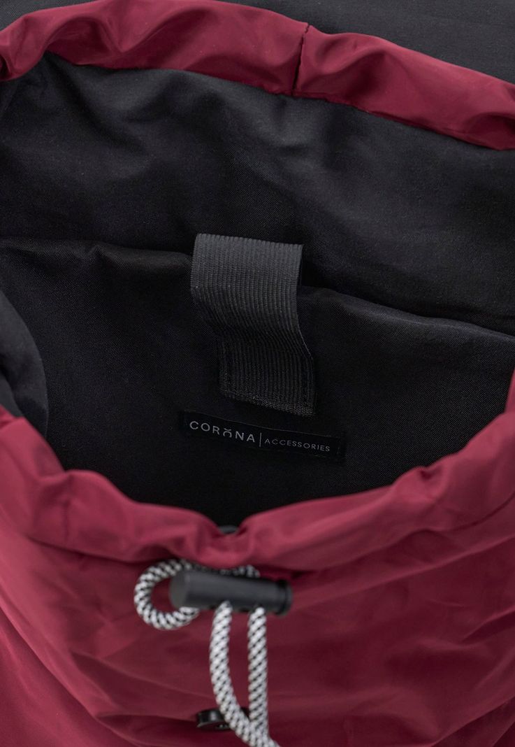 Mochila Mujer Nylon Burdeo Corona-3