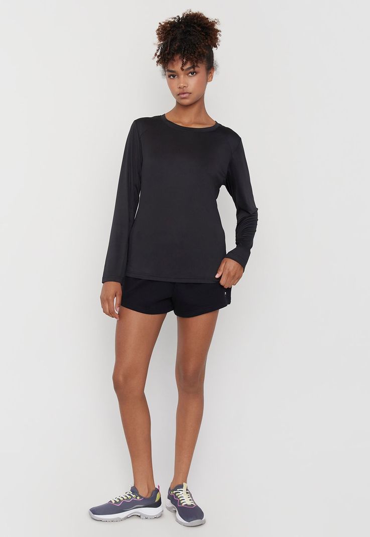 Short Mujer Deportivo Negro Básico Corona-0