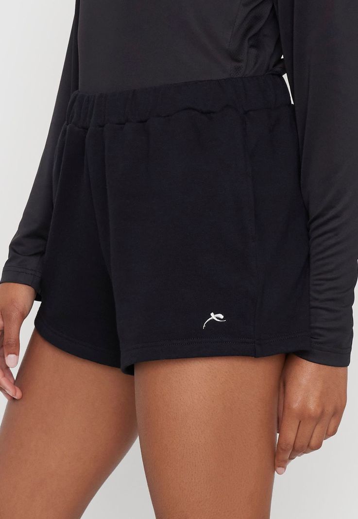 Short Mujer Deportivo Negro Básico Corona-3