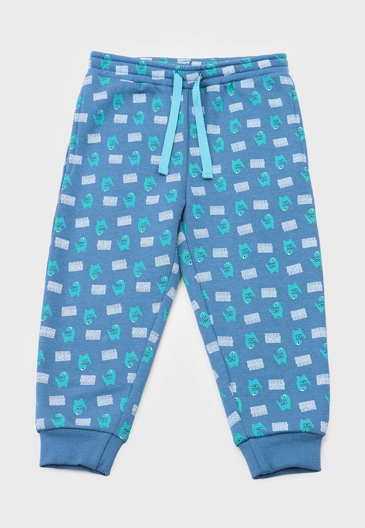 Pantalon De Buzo Bebe Niño Fullprint Azul Corona-0