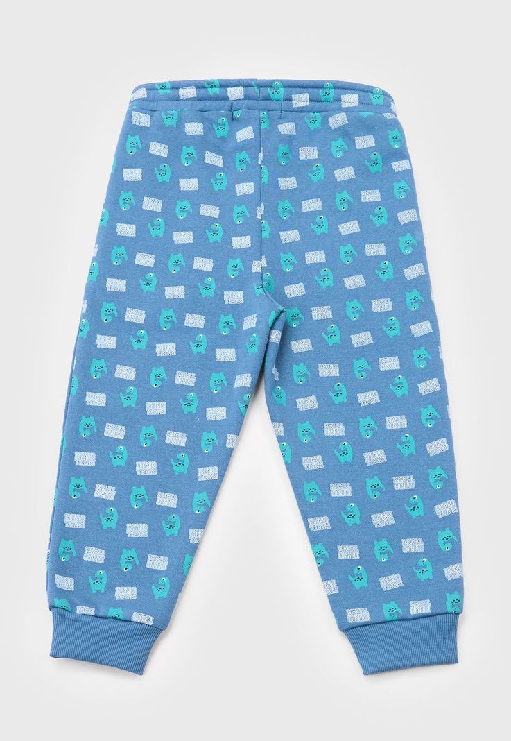 Pantalon De Buzo Bebe Niño Fullprint Azul Corona-1