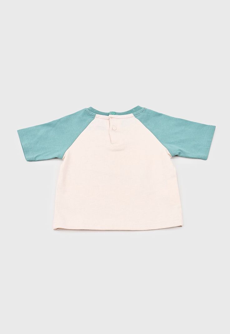 Polera Bebe Niño M/C Interactiva Beige Corona-1