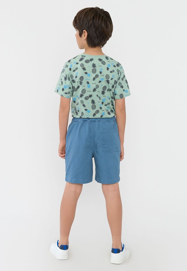 Short Niño Kids Gabardina Azul Corona-2