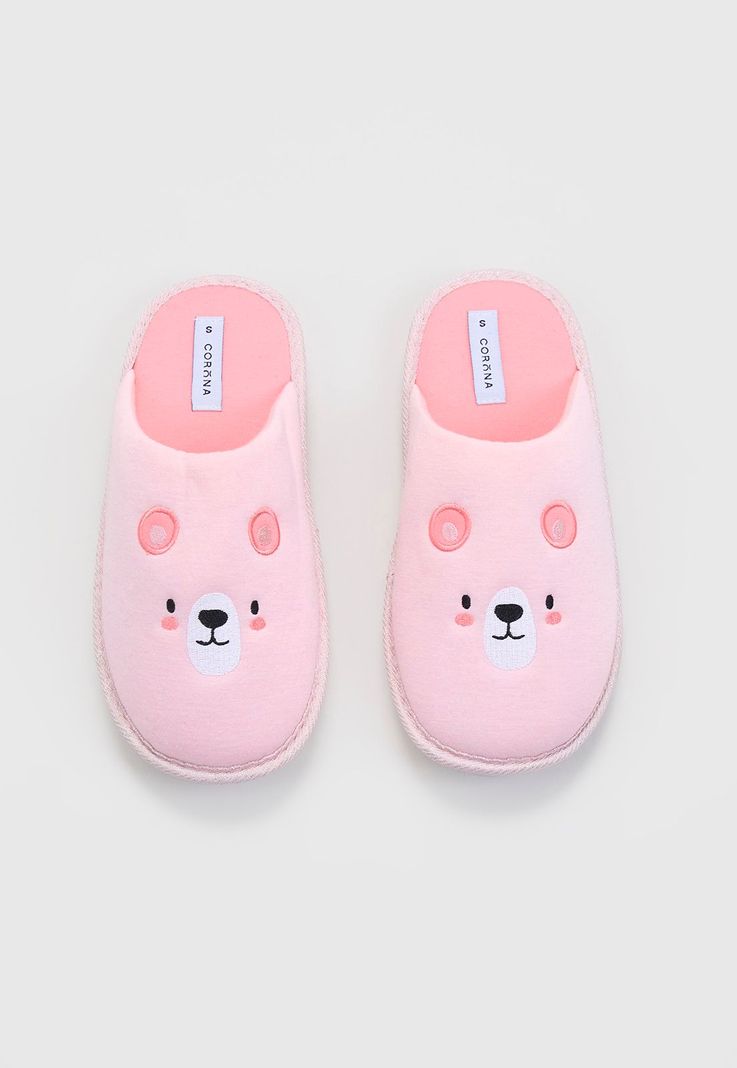 Pantufla Mujer Detalles Lurex Perla Corona-2