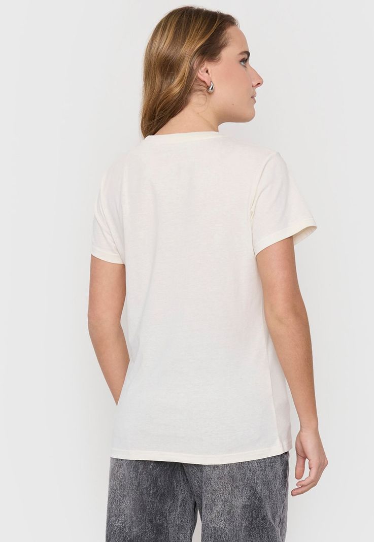 Polera Mujer Fun Oversize M/C Beige Corona-1