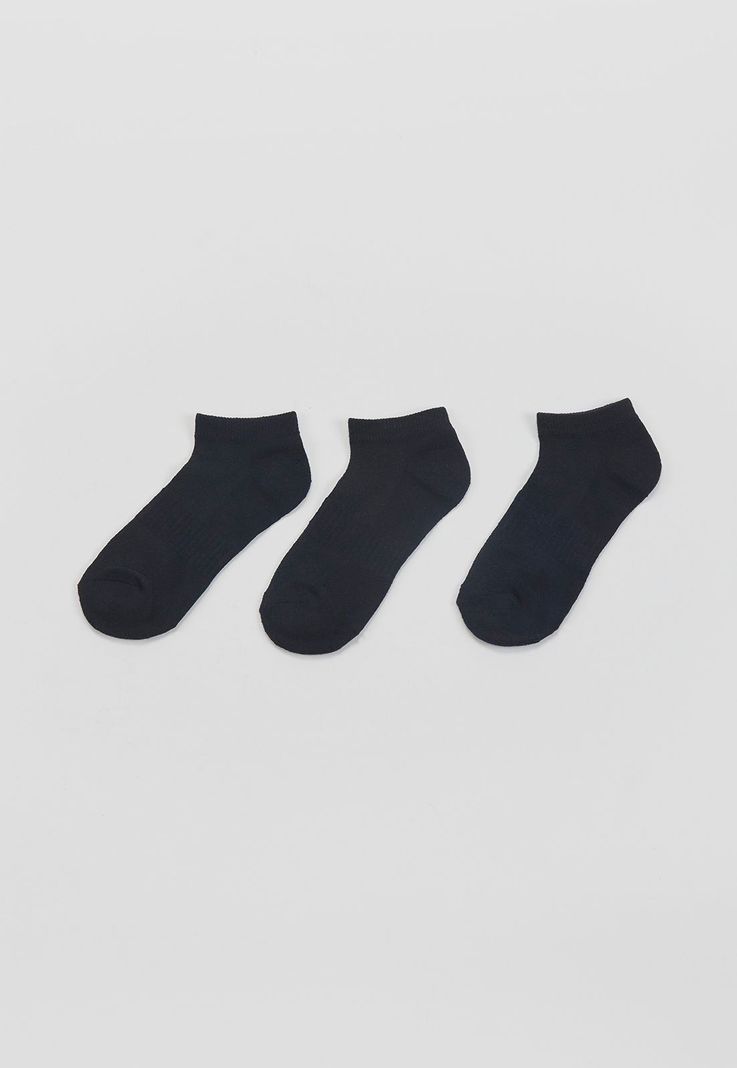 Calcetines Mujer Cortos Deportivos Negro Corona-2