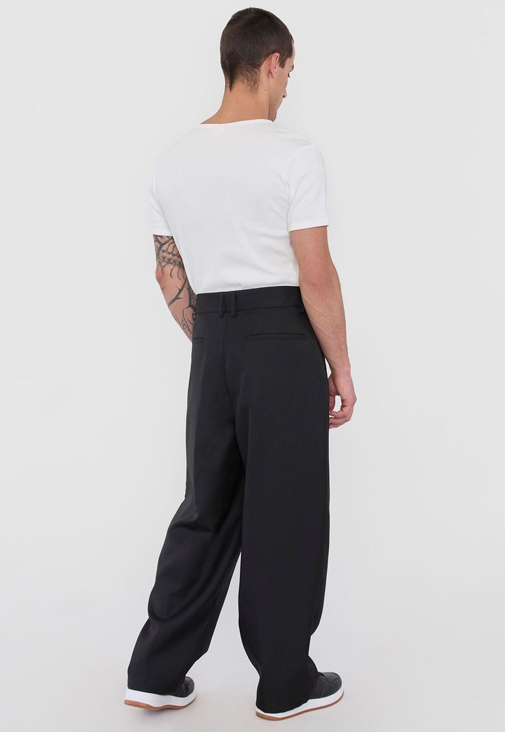 Pantalón Hombre Sastrero Relaxed Fit Night Negro Corona-2