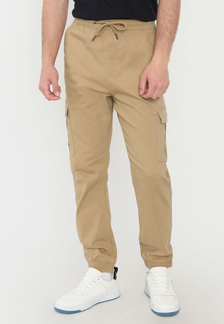Buzo Hombre Jogger Cargo Camel Corona-1