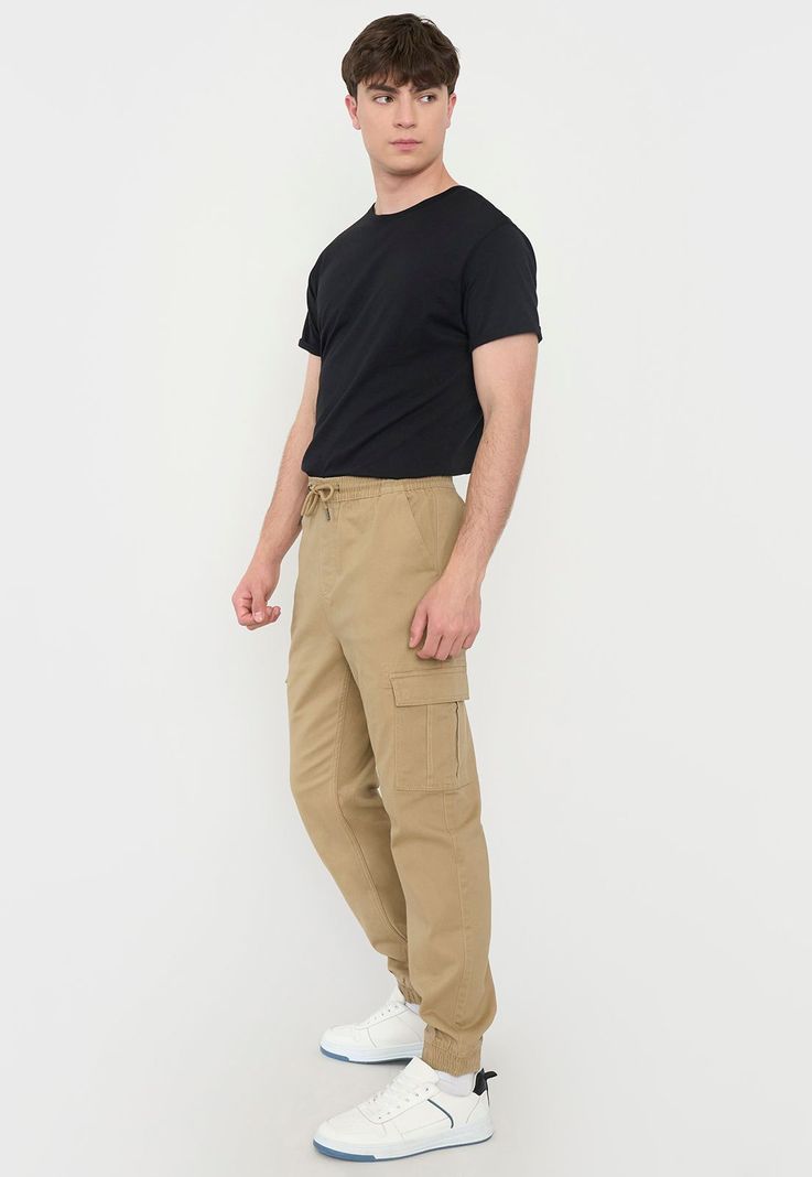 Buzo Hombre Jogger Cargo Camel Corona-3
