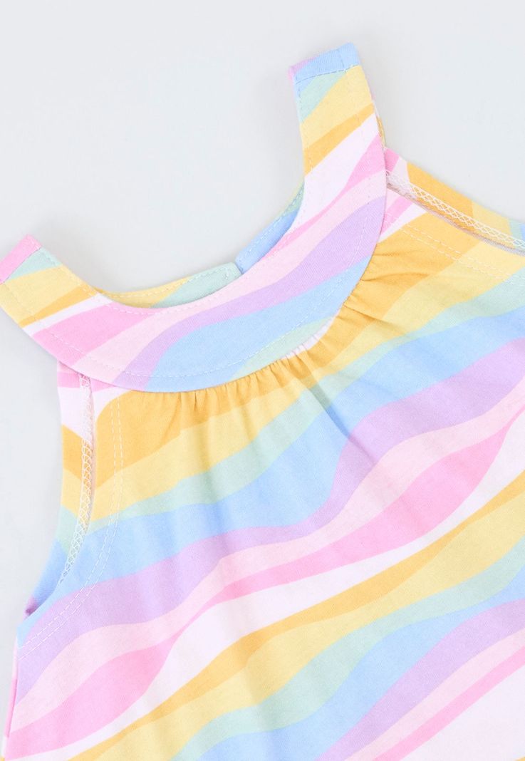 Vestido Bebe Niña Campana Multicolor Corona-2