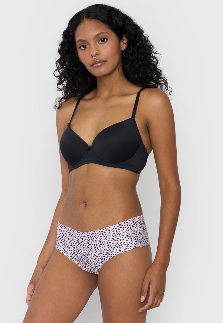 Pantaleta Mujer Microfibra Print Palo Rosa Corona-0
