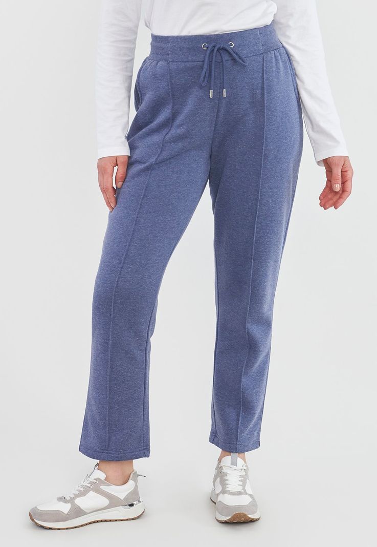 Pantalón Mujer Jogger Navy Melange Corona-1