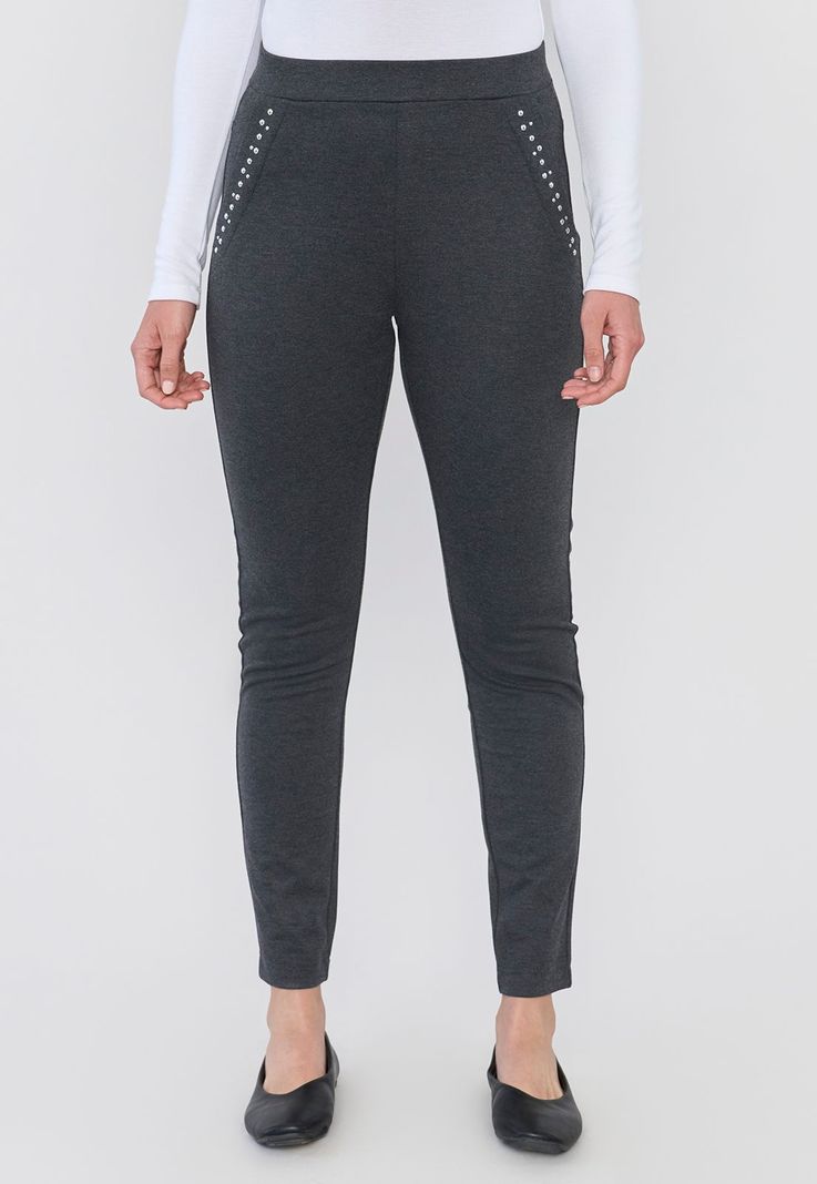 Calza Mujer Skinny Aplicaciones Charco Corona-1