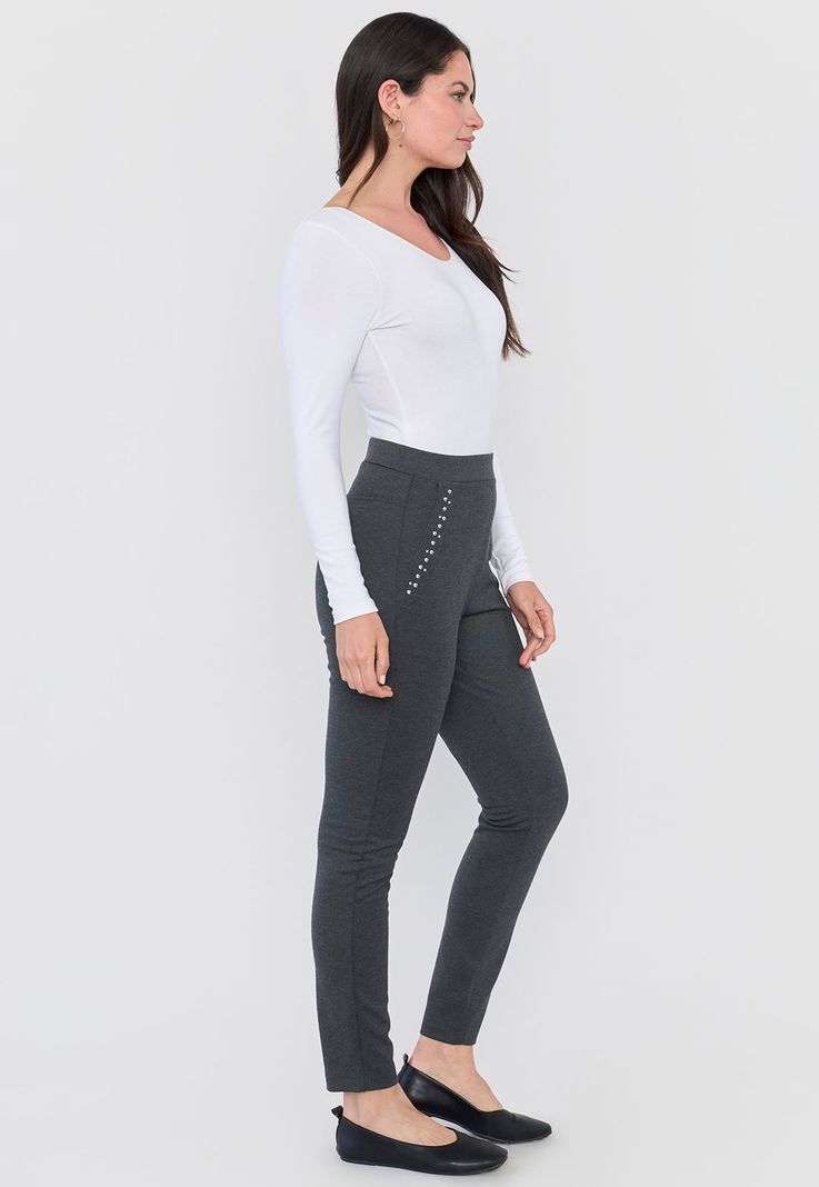 Calza Mujer Skinny Aplicaciones Charco Corona-3