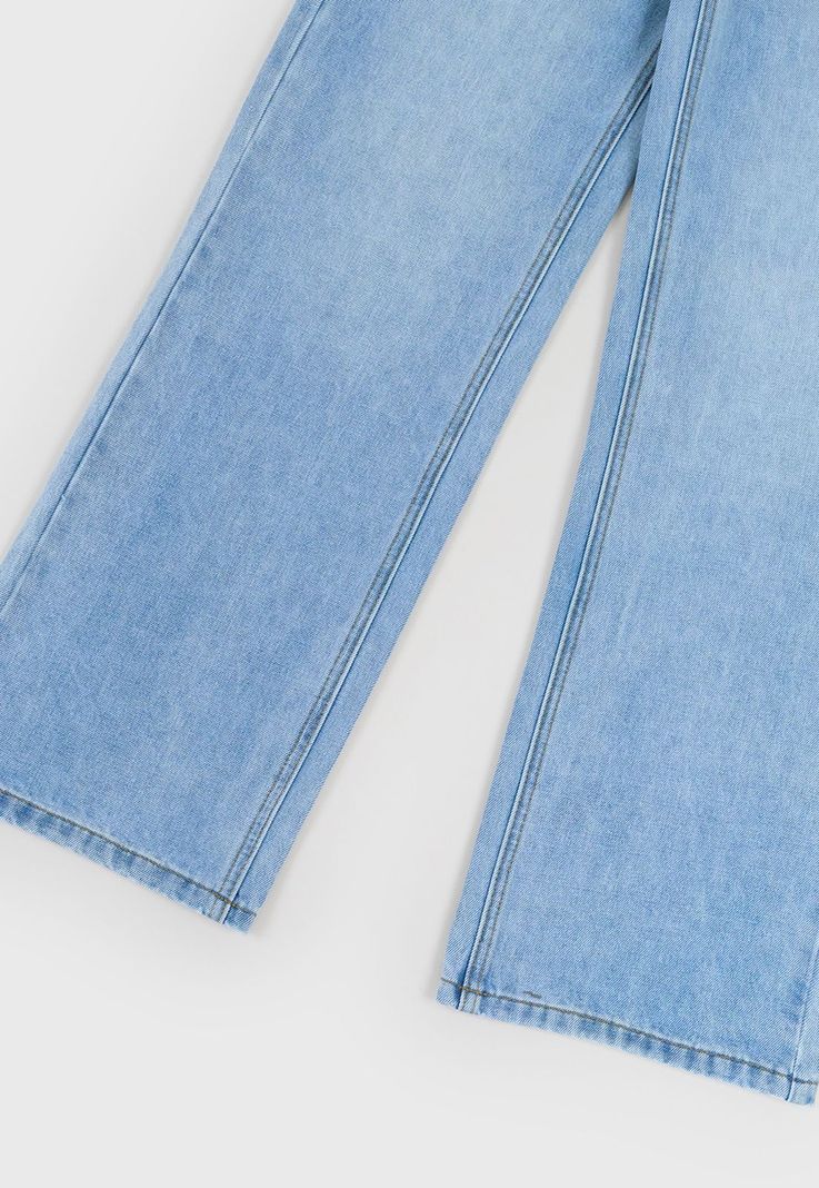 Jeans Niña Teen Wide Leg Azul Claro Corona-3