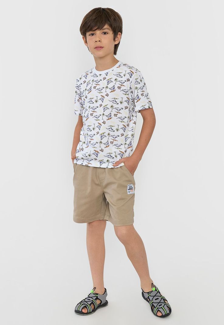Short Niño Kids Gabardina Beige Corona-0