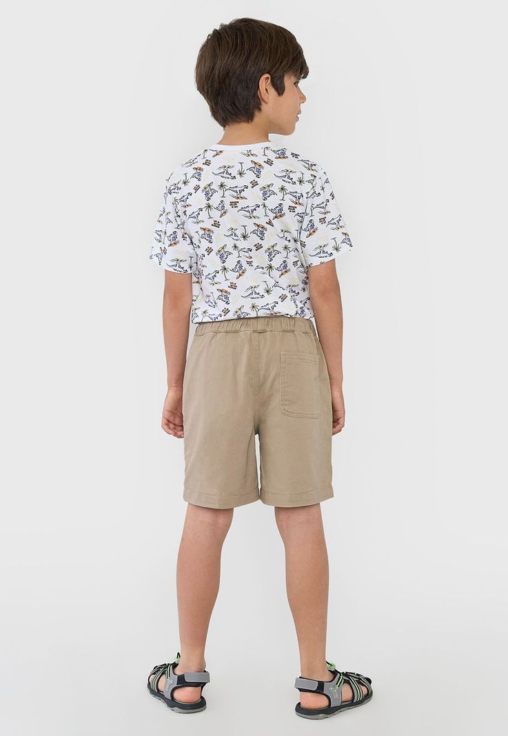 Short Niño Kids Gabardina Beige Corona-2