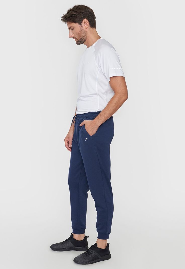Buzo Hombre Deportivo Jogger Liso Color Navy Corona-3