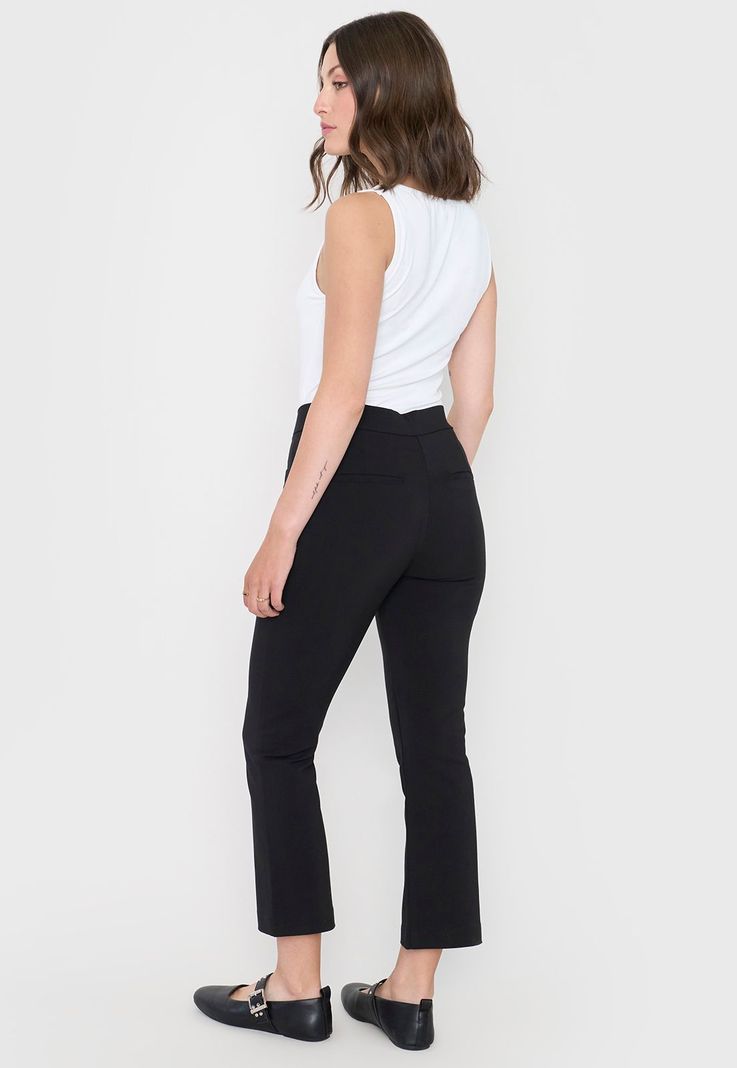 Pantalón Mujer Negro Básico Corona-2