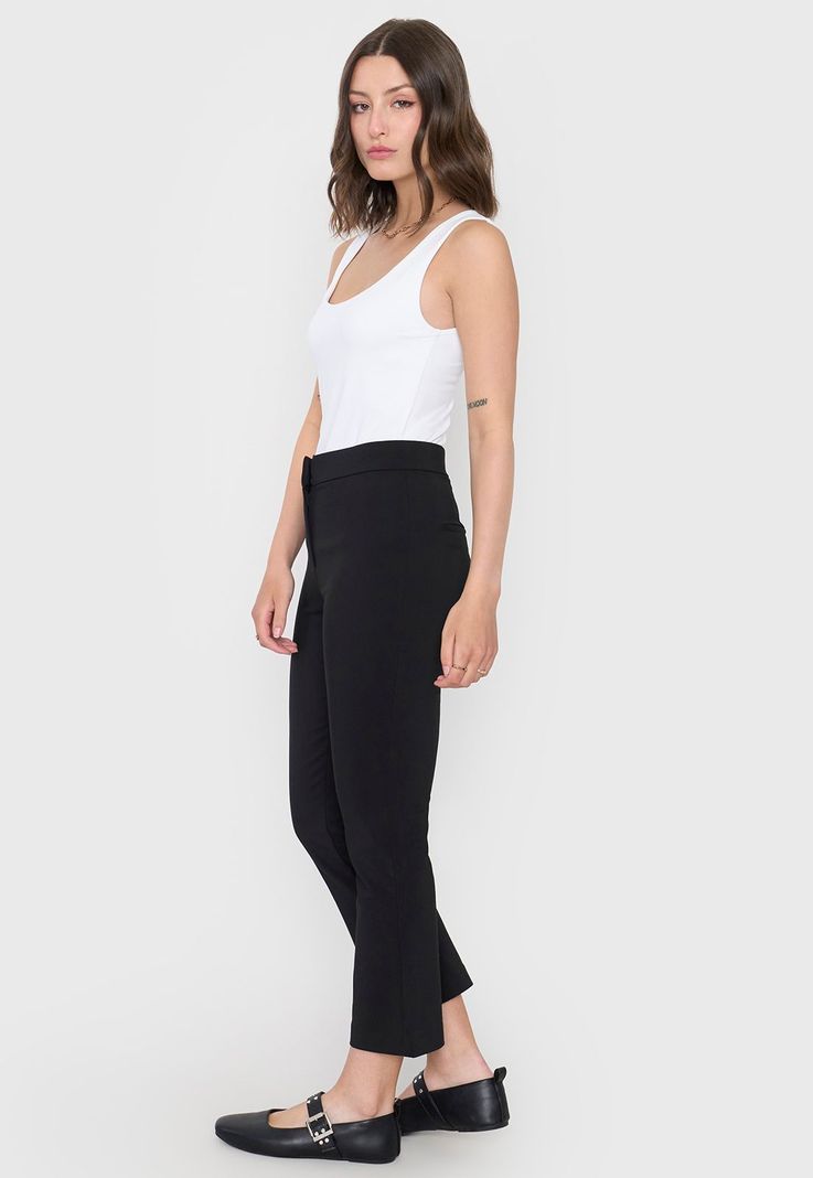 Pantalón Mujer Negro Básico Corona-3