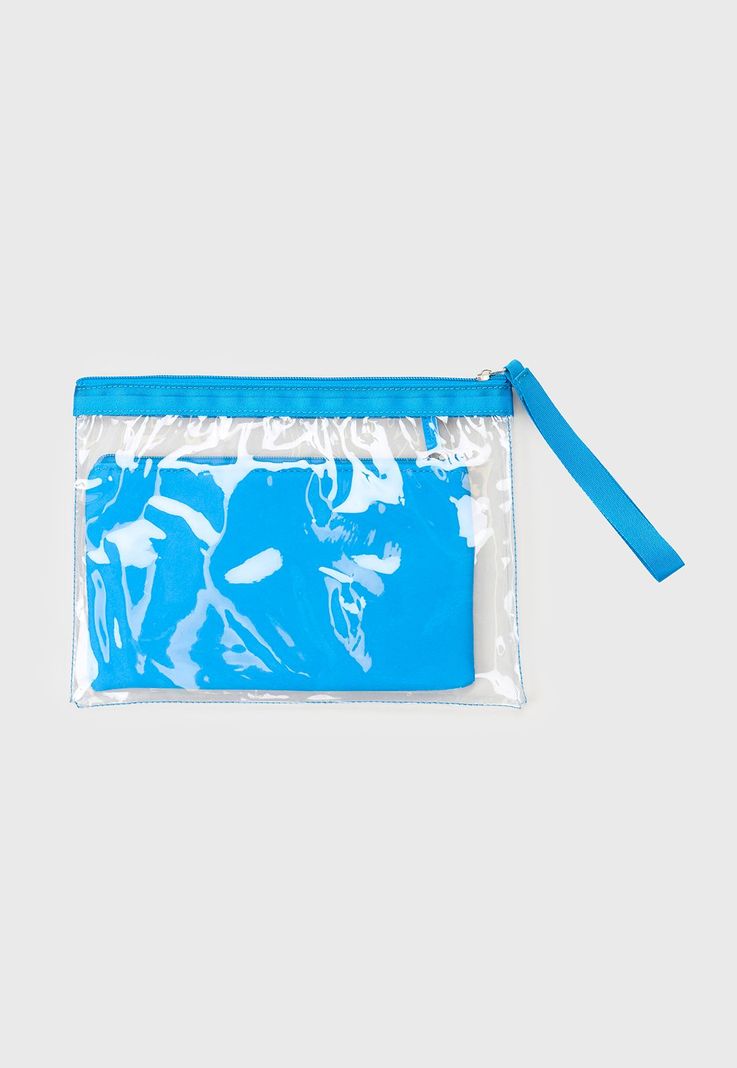 Estuche Mujer Doble Print Étnico Celeste Corona-1