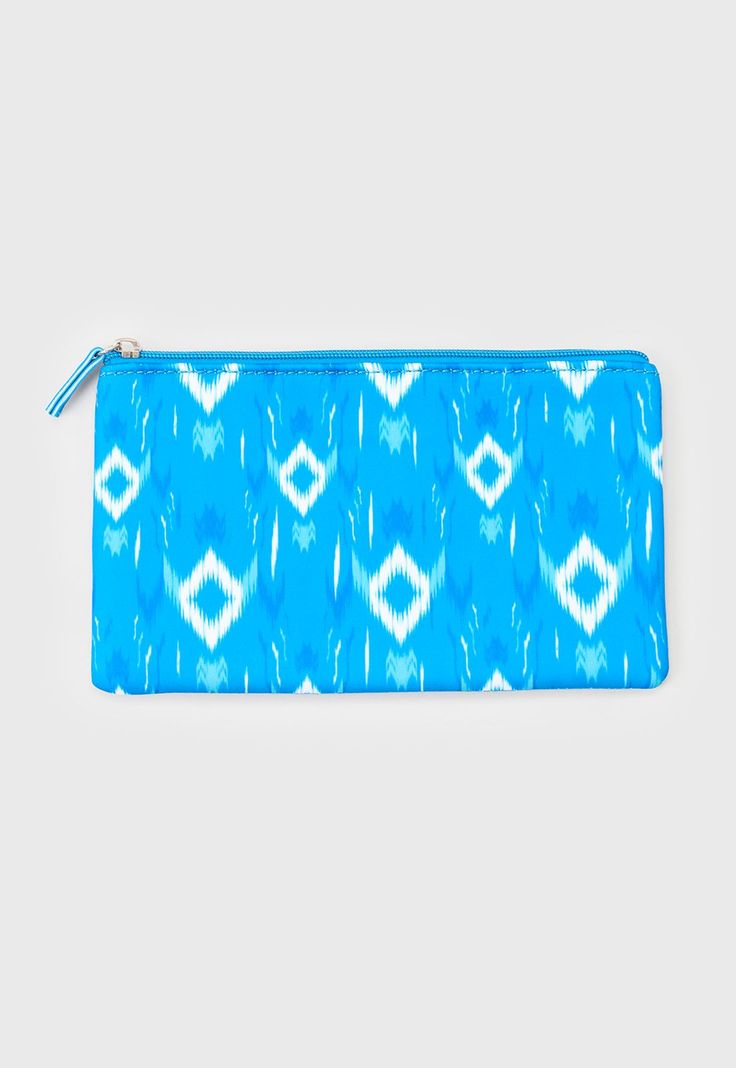 Estuche Mujer Doble Print Étnico Celeste Corona-3