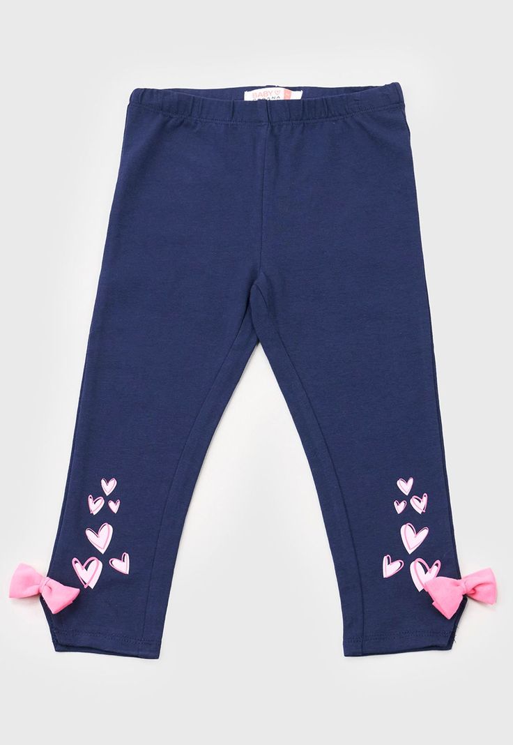 Calza Bebe Niña Focal Aplicación Navy Corona-0