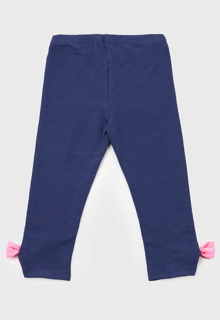 Calza Bebe Niña Focal Aplicación Navy Corona-1