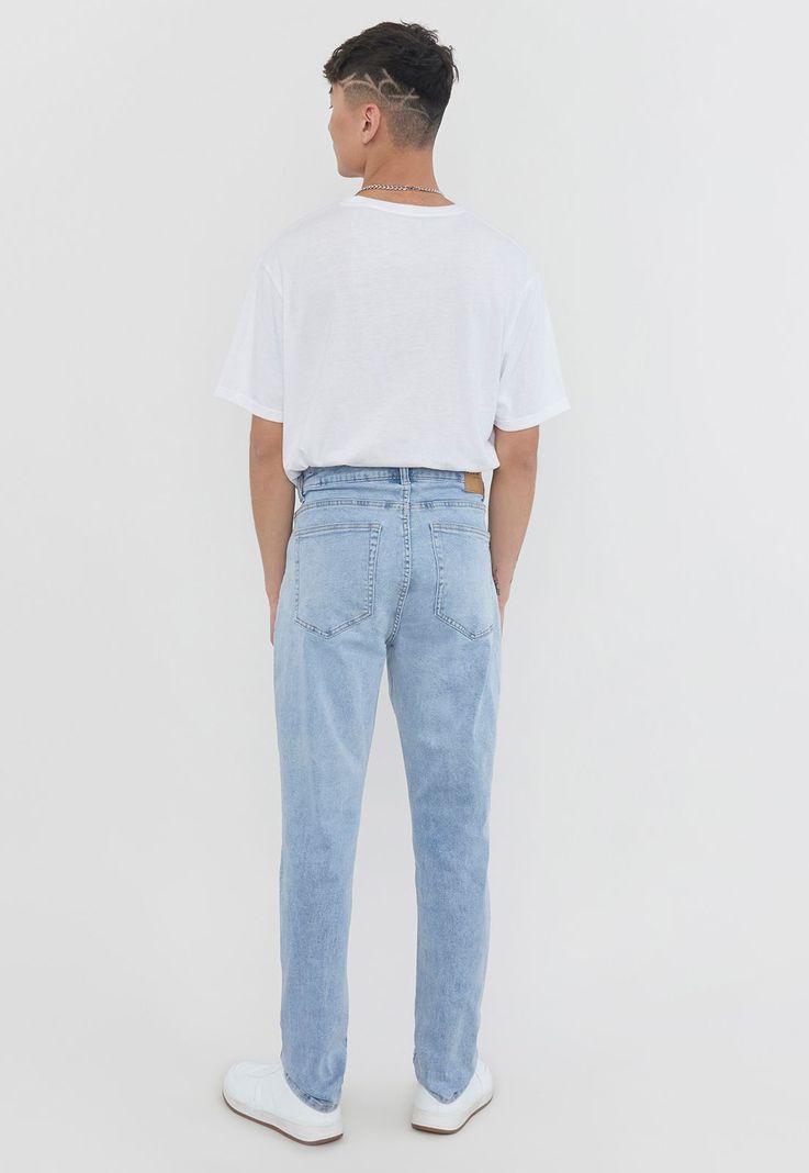 Jeans Hombre Skinny Fit Spandex Azul Claro Corona-1