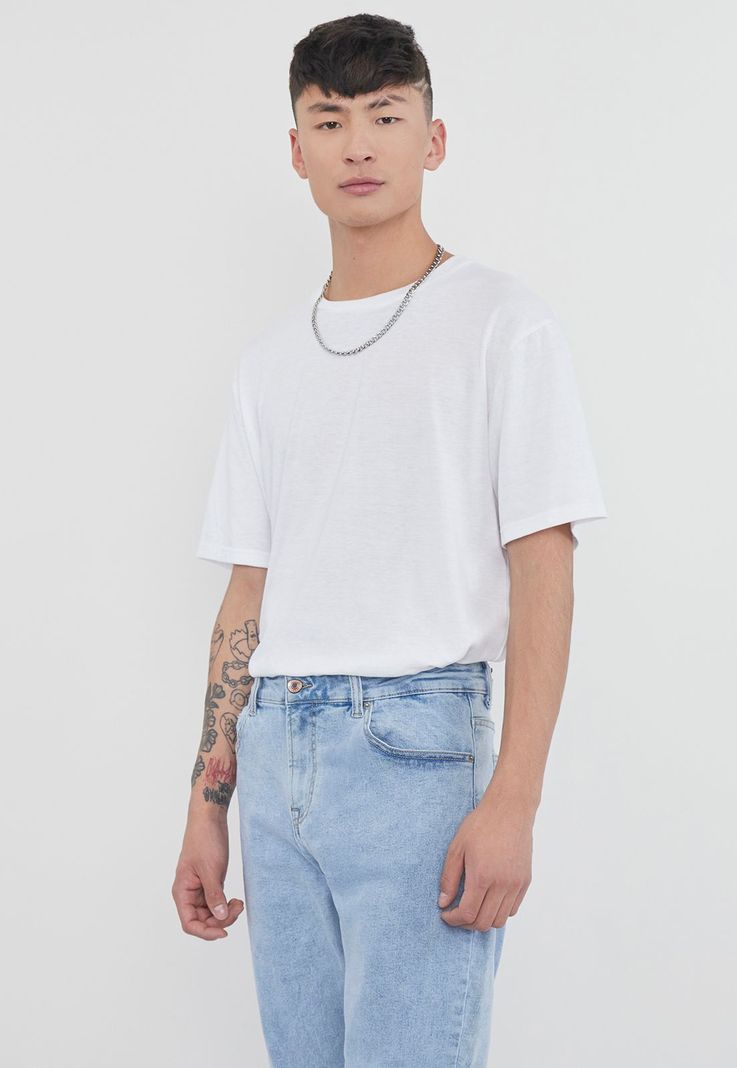 Jeans Hombre Skinny Fit Spandex Azul Claro Corona-2