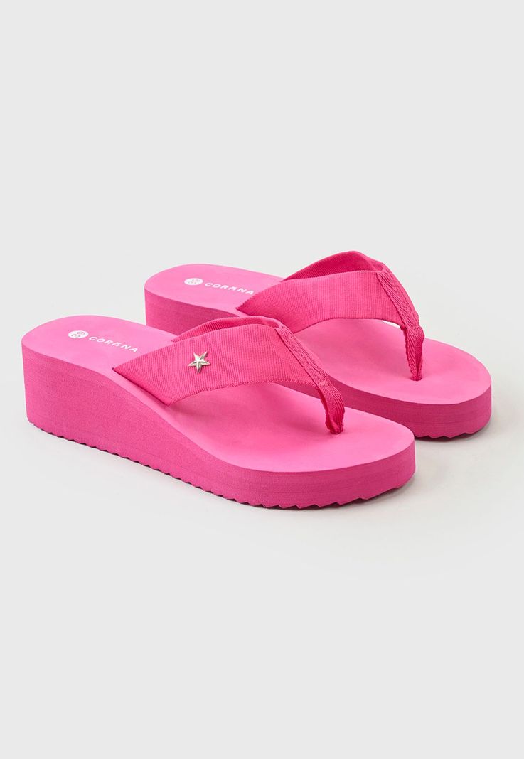 Hawaiana Mujer Plataforma Rosado Corona-0