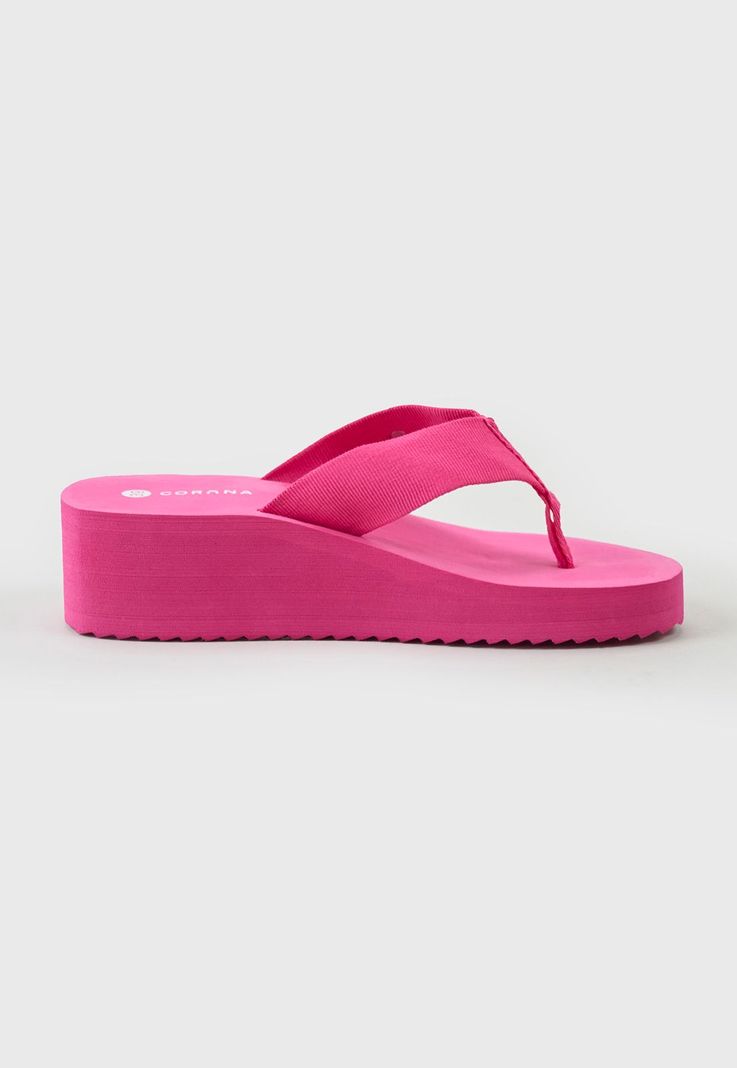 Hawaiana Mujer Plataforma Rosado Corona-1