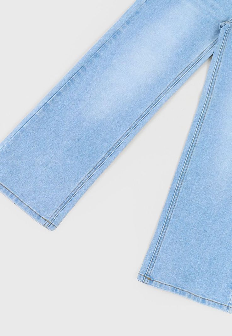 Jeans Niña Kids Wide Leg Color Azul Claro Corona-3