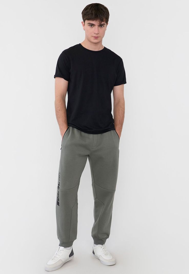 Buzo Hombre Jogger Print Verde Corona-0