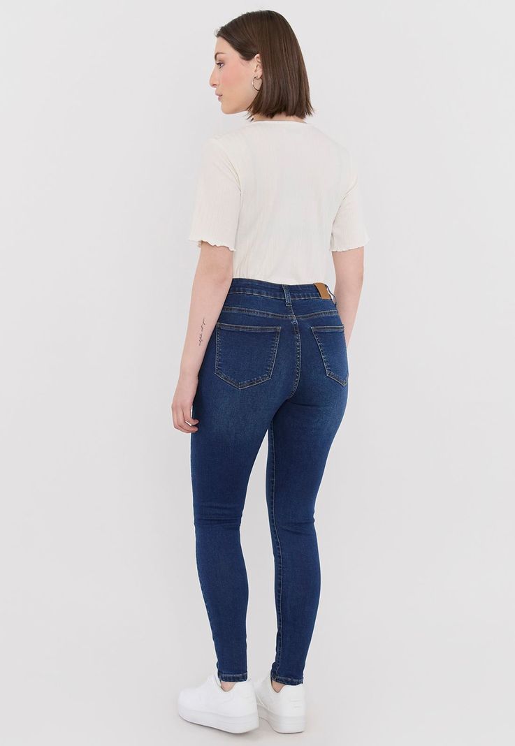 Jeans Mujer Skinny Azul Oscuro Corona-2