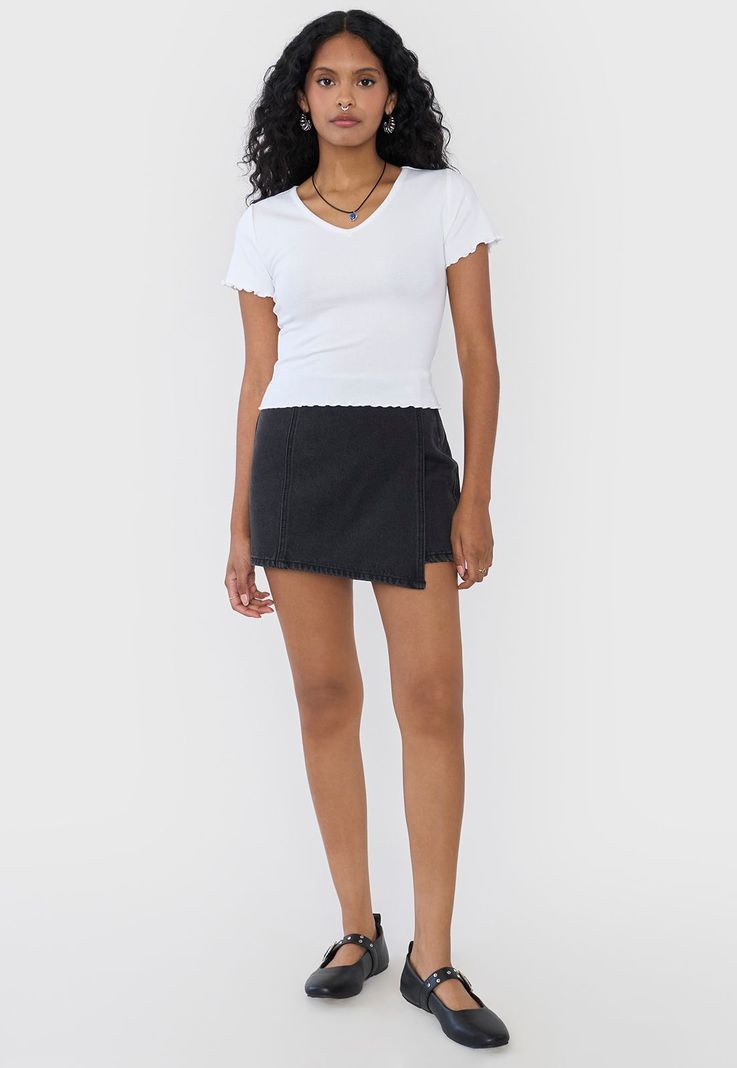 Polera Mujer Manga Corta Lisa Blanco Corona-3