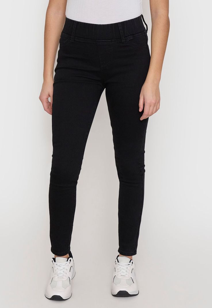 Jeans Mujer Leggins Negro Corona-1