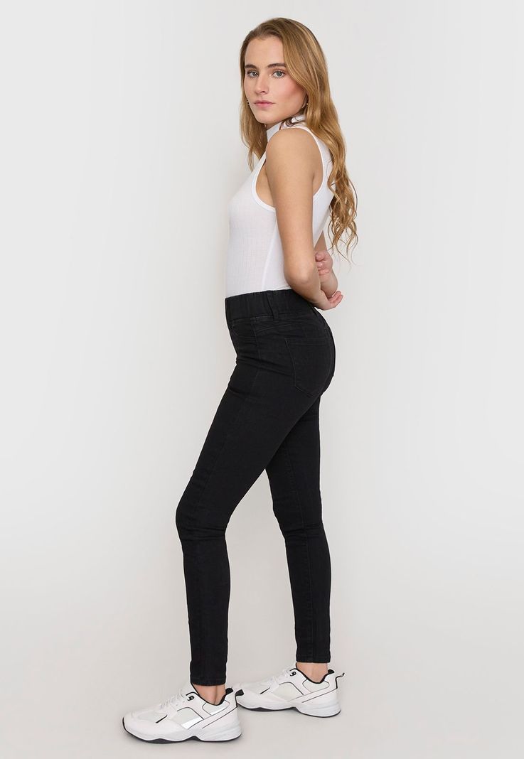 Jeans Mujer Leggins Negro Corona-3