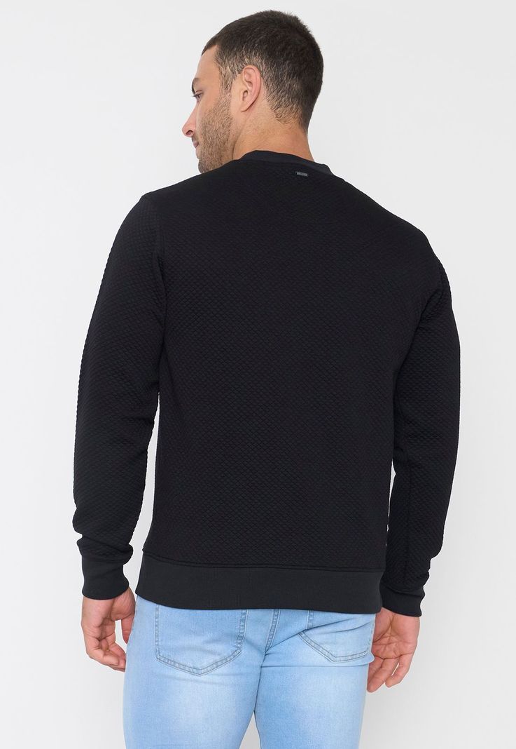 Polerón Hombre Quilted Negro Corona-1