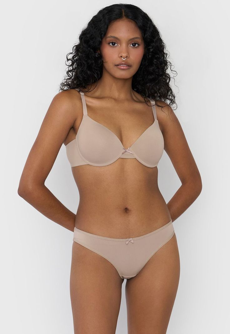 Pantaleta Mujer Microfibra Beige Corona-0