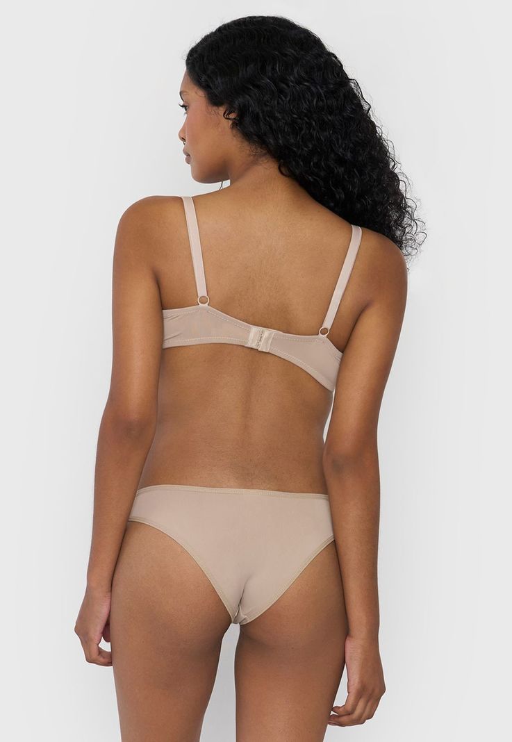 Pantaleta Mujer Microfibra Beige Corona-2