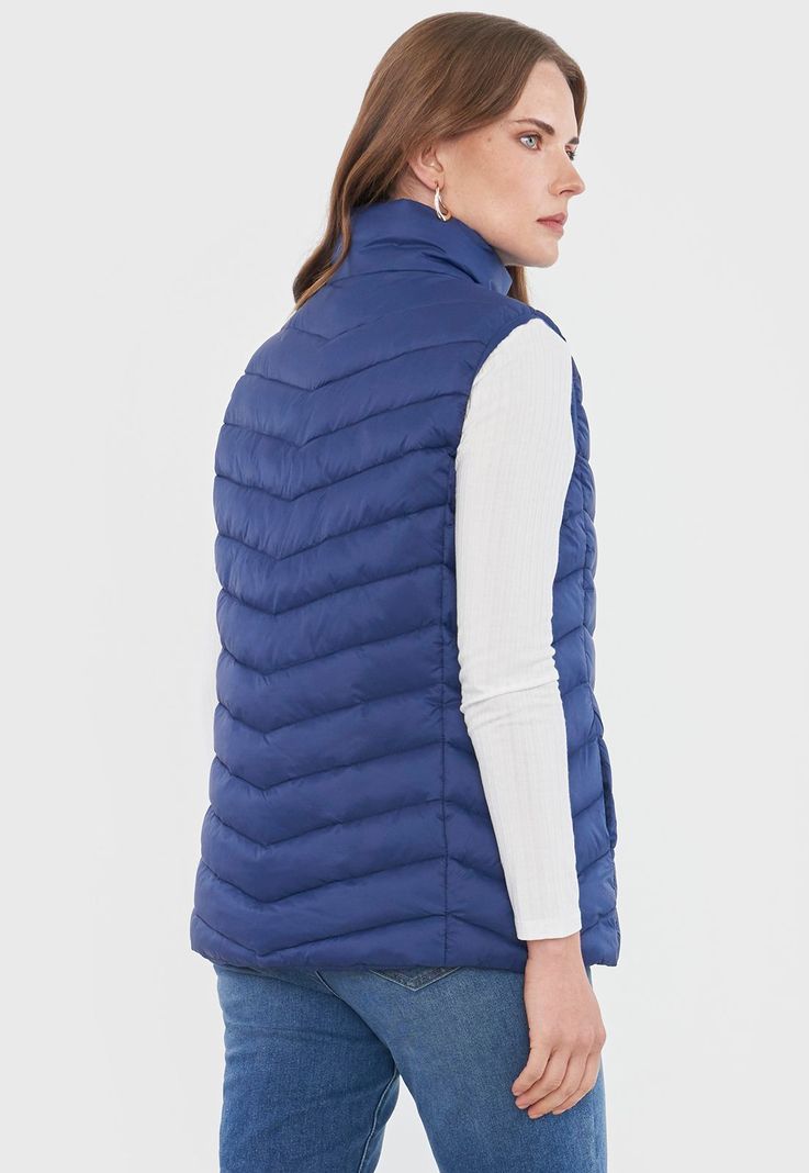 Parka Mujer Navy Sin Mangas Corona-1