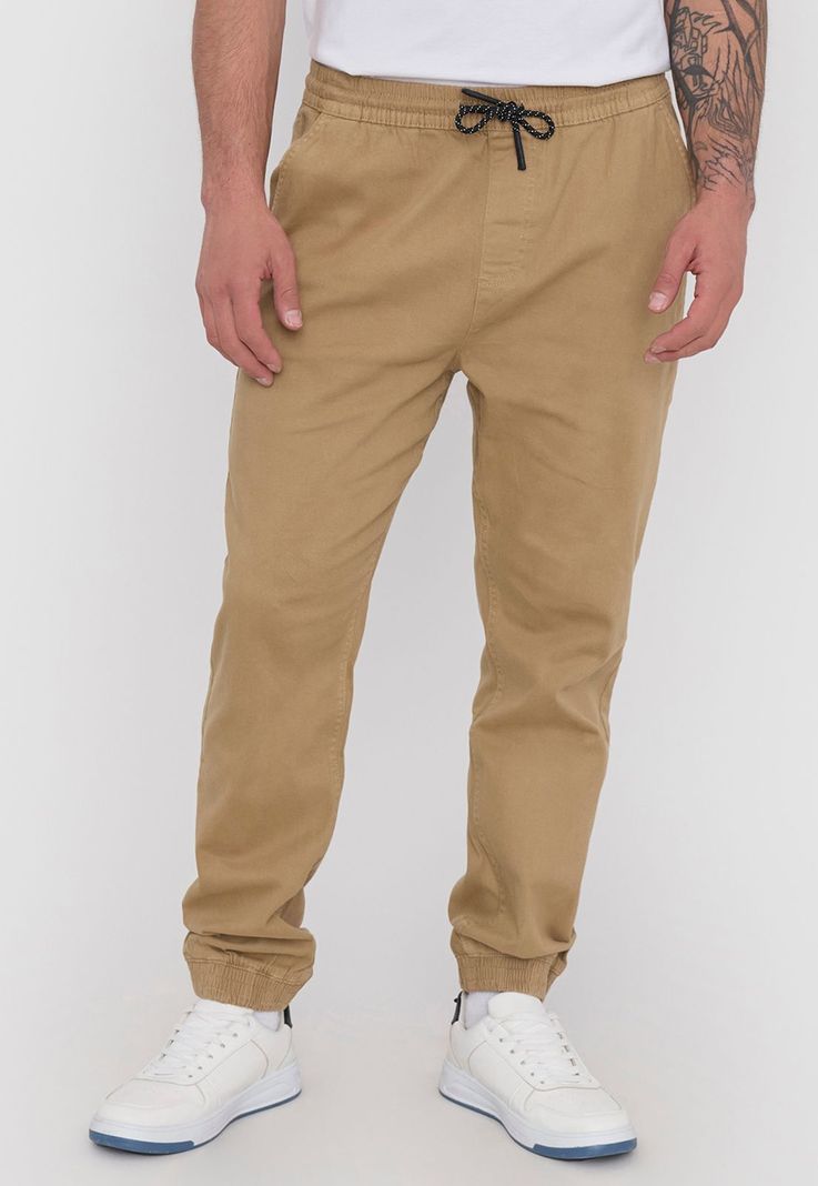 Pantalón Hombre Jogger Fit Camel Twill Corona-1