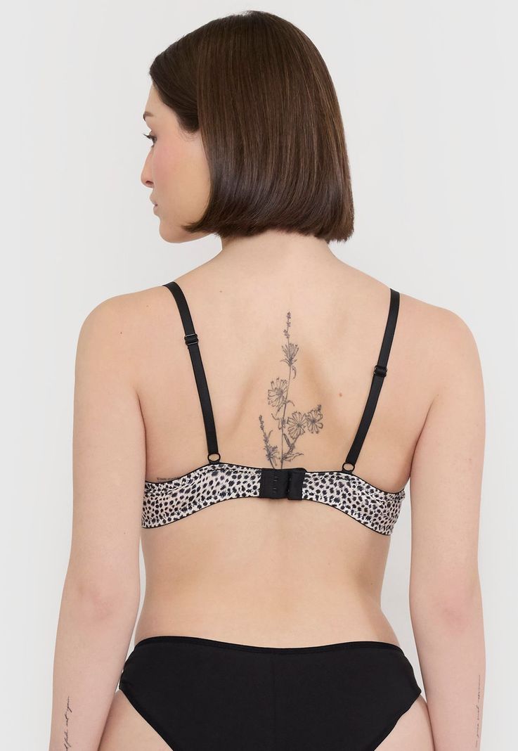 Sostén Mujer Bipack Copa B Blanco Animal Print Corona-1